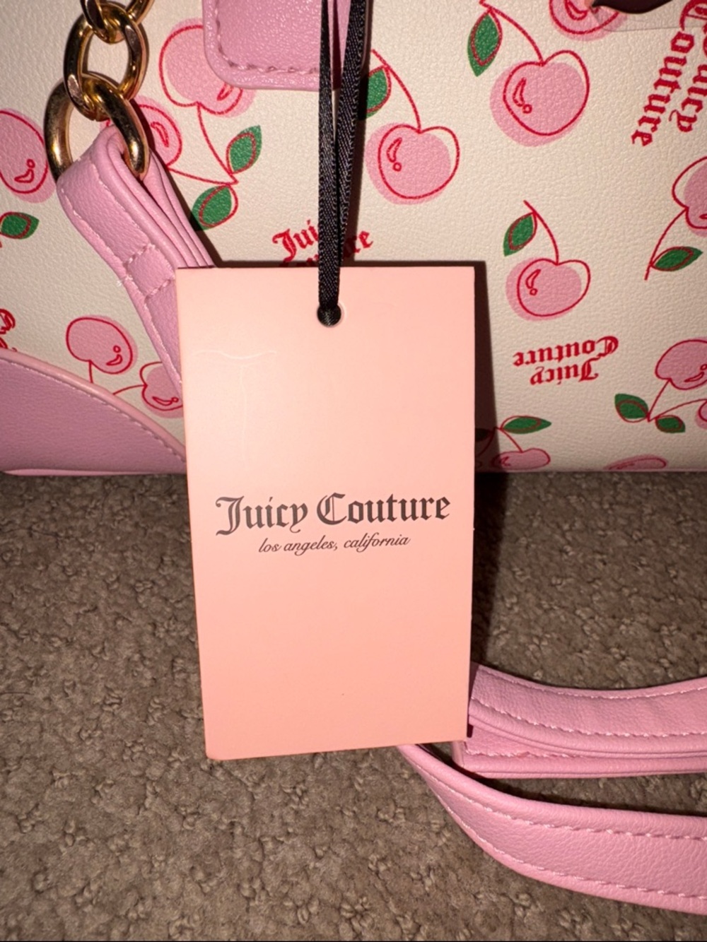 🍒 Juicy Couture Cherry Girl Satchel Purse 🇺🇸 Exclusive 🍒 - Picture 6 of 6